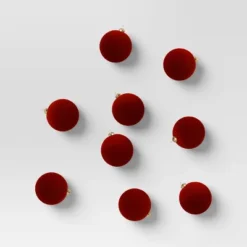 9ct 80mm Christmas Flocked Ball Ornament Set - Wondershop™ 15 9ct 80mm Christmas Flocked Ball Ornament Set - Wondershop™ -Wondershop GUEST 03a38f0b 9747 4195 9b6a b8bb87f382a7