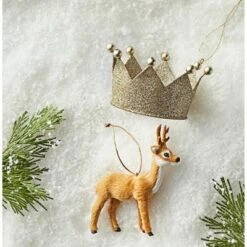 Metal Glitter Crown Christmas Tree Ornament - Wondershop™ -Wondershop GUEST 09398036 e7e6 4d59 8916 6043170a8682