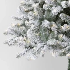 7.5' Pre-Lit Flocked Full Alberta Spruce Artficial Christmas Tree With Warm White LED Lights - Wondershop™ -Wondershop GUEST 0bf78a47 e2c5 47bd 8028 f787c75c1c84