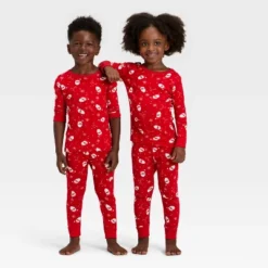 Toddler Santa Print Ribbed Long Sleeve Shirt And Pants Holiday Matching Family Pajama Set - Wondershop™ Red -Wondershop GUEST 0c6aef60 4ce4 4cea 922d da90c6749793
