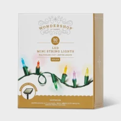 50ct Solar LED Christmas Indoor Outdoor Mini String Lights With Green Wire - Wondershop™ 9 50ct Solar LED Christmas Indoor Outdoor Mini String Lights With Green Wire - Wondershop™ -Wondershop GUEST 0e17629e 71bf 4aa5 bcdc e902dfbba969