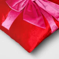 16" Christmas Red Square Pillow With Hot Pink Bow - Wondershop™ 5 16" Christmas Red Square Pillow With Hot Pink Bow - Wondershop™ -Wondershop GUEST 0e278215 0c7b 4890 9e4b 9aa29c0aa50c