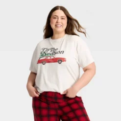 Women's "Tis The Season" Short Sleeve Holiday Matching Family Pajama Shirt - Wondershop™ Cream 9 Women's "Tis The Season" Short Sleeve Holiday Matching Family Pajama Shirt - Wondershop™ Cream -Wondershop GUEST 11c4a263 a039 40bd b213 08169d1273e4