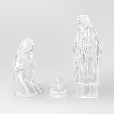 6pc Acrylic Christmas Nativity Scene Figurine Set - Wondershop™ 2 6pc Acrylic Christmas Nativity Scene Figurine Set - Wondershop™ - Image 2