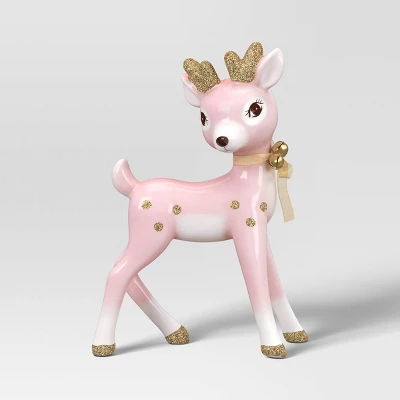 Christmas Ceramic Standing Pink Deer Decor - Wondershop™ 2 Christmas Ceramic Standing Pink Deer Decor - Wondershop™ - Image 2