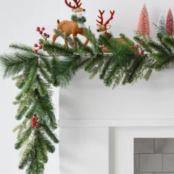 6' Mixed Greenery With Berries Christmas Artificial Garland - Wondershop™