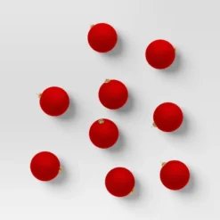 9ct 80mm Christmas Flocked Ball Ornament Set - Wondershop™ 21 9ct 80mm Christmas Flocked Ball Ornament Set - Wondershop™ -Wondershop GUEST 19ceb34d 1310 457d a3c8 e57ee30c9eca