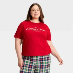 Women's "Cabin Crew" Short Sleeve Holiday Matching Family Pajama Shirt - Wondershop™ Red 9 Women's "Cabin Crew" Short Sleeve Holiday Matching Family Pajama Shirt - Wondershop™ Red -Wondershop GUEST 1ba46f95 96f0 45df 9eb4 4d4f4d036da5