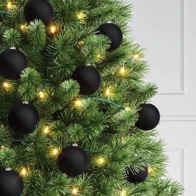 9ct 80mm Christmas Flocked Ball Ornament Set - Wondershop™ 1 9ct 80mm Christmas Flocked Ball Ornament Set - Wondershop™