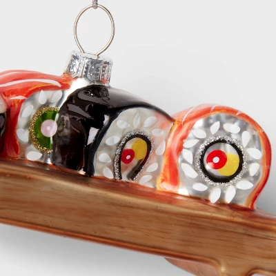 Glass Sushi Christmas Tree Ornament - Wondershop™: Indoor Decoration, 1.9" Height, No Battery Required 2 Glass Sushi Christmas Tree Ornament - Wondershop™: Indoor Decoration, 1.9" Height, No Battery Required - Image 2