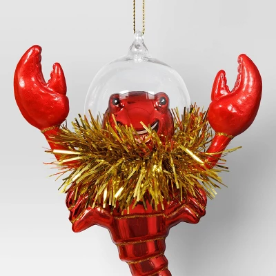 Christmas Lobster With Tinsel Collar Ornament - Wondershop™ 2 Christmas Lobster With Tinsel Collar Ornament - Wondershop™ - Image 2