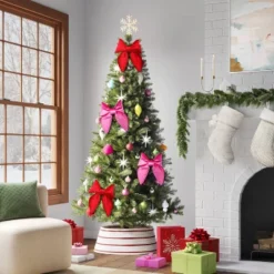 16" Christmas Velvet Bow Decor - Wondershop™