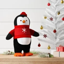 Christmas Side Stepper Penguin With Sweater - Wondershop™