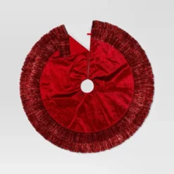 48" Christmas Tonal Tinsel Tree Skirt Red - Wondershop™ 5 48" Christmas Tonal Tinsel Tree Skirt Red - Wondershop™ -Wondershop GUEST 28f8418d 0ea1 4e02 b99e f082ee9ce469