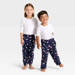 Toddler Santa Print Microfleece Holiday Matching Family Pajama Pants - Wondershop™ Blue -Wondershop GUEST 2f78ffaa b3d0 4f27 9532 3d03fa0065a2