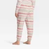 Women's "Let It Snow" Fair Isle Cozy Knit Holiday Matching Family Pajama Pants - Wondershop™ Cream