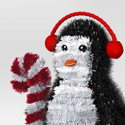Christmas Tinsel Penguin With Headphones - Wondershop™ 3 Christmas Tinsel Penguin With Headphones - Wondershop™ - Image 3