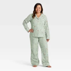 Women's Gingerbread Striped Flannel Long Sleeve Shirt And Pants Holiday Matching Family Pajama Set - Wondershop™ Cream 8 Women's Gingerbread Striped Flannel Long Sleeve Shirt And Pants Holiday Matching Family Pajama Set - Wondershop™ Cream -Wondershop GUEST 400dd5e1 819c 4ffe 96f7 2a2143ba3de6