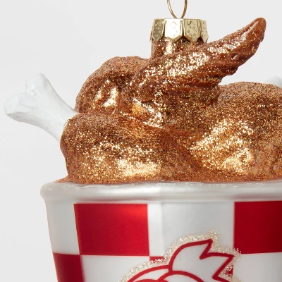 Glass Fried Chicken Christmas Tree Ornament - Wondershop™: Indoor Decoration 2 Glass Fried Chicken Christmas Tree Ornament - Wondershop™: Indoor Decoration - Image 2