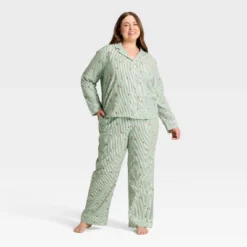 Women's Gingerbread Striped Flannel Long Sleeve Shirt And Pants Holiday Matching Family Pajama Set - Wondershop™ Cream 9 Women's Gingerbread Striped Flannel Long Sleeve Shirt And Pants Holiday Matching Family Pajama Set - Wondershop™ Cream -Wondershop GUEST 452d34a8 89bc 4dca 9ea4 20e4667d8cf9