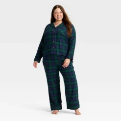 Women's Plaid Flannel Long Sleeve Shirt And Pants Holiday Matching Family Pajama Set - Wondershop™ Navy Blue 9 Women's Plaid Flannel Long Sleeve Shirt And Pants Holiday Matching Family Pajama Set - Wondershop™ Navy Blue -Wondershop GUEST 461cf299 f9d7 43b2 9e71 de216c6079d3
