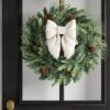 16" Christmas Jumbo Cable Knit Bow Decor White - Wondershop™