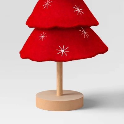12" Christmas Three Layered Round Felt Tree Decor - Wondershop™ 2 12" Christmas Three Layered Round Felt Tree Decor - Wondershop™ - Image 2