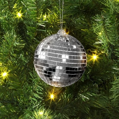 4" Christmas Disco Ball Ornament Silver - Wondershop™ 1 4" Christmas Disco Ball Ornament Silver - Wondershop™