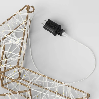 600ct LED High Density Champagne Metal Christmas Hanging Star Twinkling Dew Drop Lights Warm White - Wondershop™ 3 600ct LED High Density Champagne Metal Christmas Hanging Star Twinkling Dew Drop Lights Warm White - Wondershop™ - Image 3