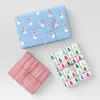 30" 3pk 180 Sq Ft Christmas Wrap Pack Snowmen/Red Stripes/Trees - Wondershop™