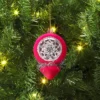 Christmas Flocking Ornament With Reflector Hot Pink - Wondershop™