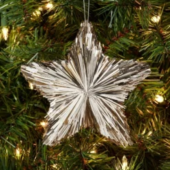 Tinsel Star Christmas Tree Ornament - Wondershop™