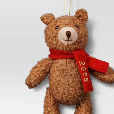 Christmas Fabric Bear Ornament - Wondershop™ 2 Christmas Fabric Bear Ornament - Wondershop™ - Image 2