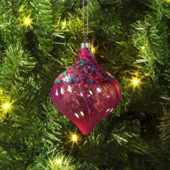 Christmas Swirl Onion Hot Pink Ornament - Wondershop™