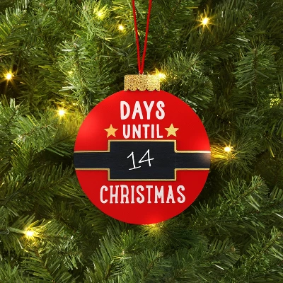 Christmas Wood Circle Countdown Ornament - Wondershop™ 1 Christmas Wood Circle Countdown Ornament - Wondershop™