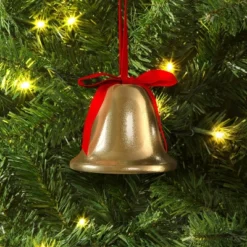 Wondershop 13 Christmas Metal Bell Ornament Gold - Wondershop™