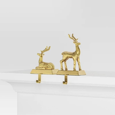 2pk Christmas Deer Stocking Holder - Wondershop™ 2 2pk Christmas Deer Stocking Holder - Wondershop™ - Image 2