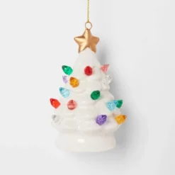 Lit Ceramic Retro Christmas Tree Ornament - Wondershop™ -Wondershop GUEST 93e0a82a 14b1 4acf 8643 c177f2e3b105