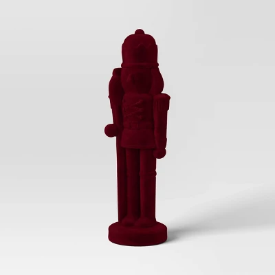 28" Christmas Flocked Nutcracker - Wondershop™ 4 28" Christmas Flocked Nutcracker - Wondershop™ - Image 4