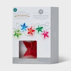 10ct LED Dewdrop Star Christmas Indoor Outdoor Novelty String Lights Multicolor With Clear Wire - Wondershop™ 7 10ct LED Dewdrop Star Christmas Indoor Outdoor Novelty String Lights Multicolor With Clear Wire - Wondershop™ -Wondershop GUEST 9ac0d0a3 6d89 4123 89f9 50bd0a6b34a8