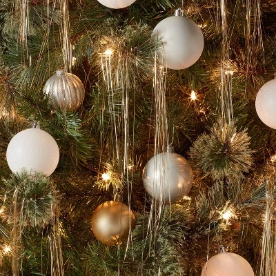 1000ct Tinsel Icicle Christmas Tree Ornament Champagne - Wondershop™: Indoor Use, Snow Theme 1 1000ct Tinsel Icicle Christmas Tree Ornament Champagne - Wondershop™: Indoor Use, Snow Theme