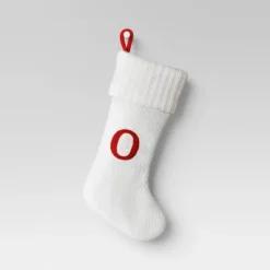Knit Monogram Christmas Stocking White - Wondershop™ -Wondershop GUEST 9e4739da 6040 464b a999 d72755919556