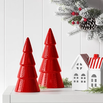 8" Christmas Ceramic Tree Shaped Decor - Wondershop™ 1 8" Christmas Ceramic Tree Shaped Decor - Wondershop™