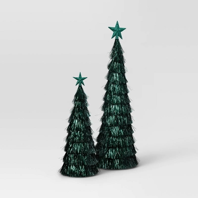 2pk Christmas 18" And 12" Tinsel Trees - Wondershop™ 3 2pk Christmas 18" And 12" Tinsel Trees - Wondershop™ - Image 3