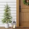 4.5' Pre-Lit Potted Balsam Artificial Christmas Tree - Wondershop™