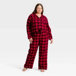 Women's Plaid Flannel Long Sleeve Shirt And Pants Holiday Matching Family Pajama Set - Wondershop™ Red/Black 9 Women's Plaid Flannel Long Sleeve Shirt And Pants Holiday Matching Family Pajama Set - Wondershop™ Red/Black -Wondershop GUEST a1feb90a d35b 4761 a891 54b370bc69f0