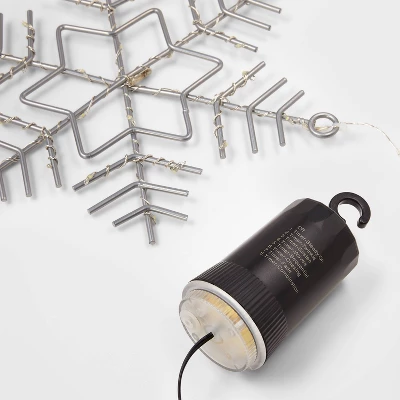3pk Battery Operated LED Hanging Metal Snowflake Christmas Lights - Wondershop™: Indoor/Outdoor Use With Timer 2 3pk Battery Operated LED Hanging Metal Snowflake Christmas Lights - Wondershop™: Indoor/Outdoor Use With Timer - Image 2