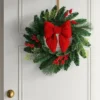 14"x19" Christmas Jumbo Cable Knit Bow Wall Decor Red - Wondershop™