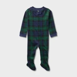 Baby Plaid Ribbed Holiday Matching Family Footed Pajamas - Wondershop™ Green -Wondershop GUEST b34e8df0 6764 4209 8291 6da8df0d0a81