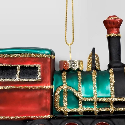 Christmas Glass Train Ornament - Wondershop™ 2 Christmas Glass Train Ornament - Wondershop™ - Image 2